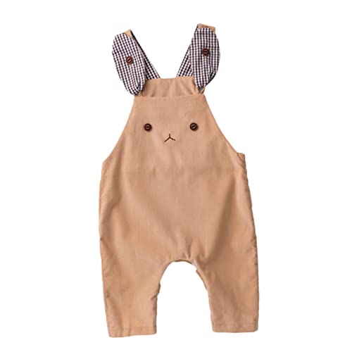 MOBUTOFU Hosenträger Kleidung für neugeborene Jungen Kleidung für Kleinkinder Babys Tiere safety Neugeborene Foto Requisiten Babykostüm Baumwolle Khaki von MOBUTOFU