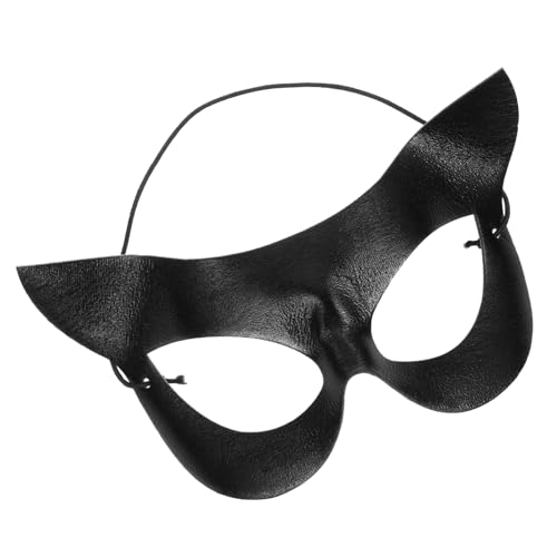 MOBUTOFU Katzenmaske Für Halloween Halbe Gesicht Maske Für Kostümpartys Maskeraden Und Karneval Ideal Für Damen Und Herren Verleiht Ihrem Outfit Einen Geheimnisvollen Touch von MOBUTOFU