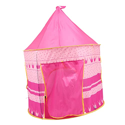 MOBUTOFU Kinderzelt Zelt drinnen tragbares Zelt Prinzessin-Zelt-Mädchen Indoor-Zelt Kinder spielhaus Playhouse for Garden Tent Tent Spiel Zelthaus Kinderspielhauszelt Stoff Rosa von MOBUTOFU