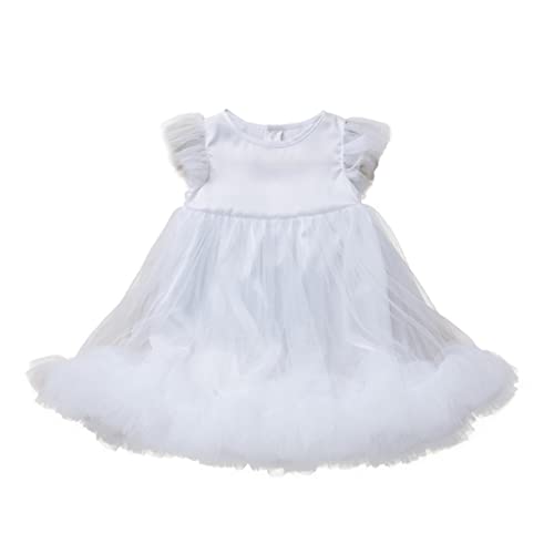 MOBUTOFU Party Cosplay Kostüm Mädchen Prinzessin Kleid Mädchen Kleid Leistung Rock Weiß 100 von MOBUTOFU