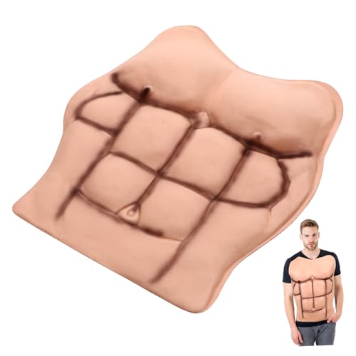 MOBUTOFU Lustige Gefälschte Muskel Für Cosplay Und Halloween Realistischer Bauch Für Maskerade Kostüme Ideal Für Partys Und Verkleidungen Unisex Leicht Und Bequem von MOBUTOFU