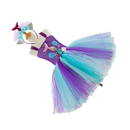 MOBUTOFU Mädchen Pailletten Tutu Rock Meerjungfrau Prinzessin Kleid für und Mädchen Party-outfit von MOBUTOFU