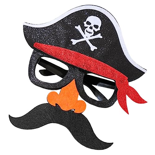 MOBUTOFU Lustige Kopfbedeckung Party Piratenmaske Mit Und Schnurrbart Für Halloween Kostü Witziges Accessoire Für Karneval Und Cosplay Partys von MOBUTOFU