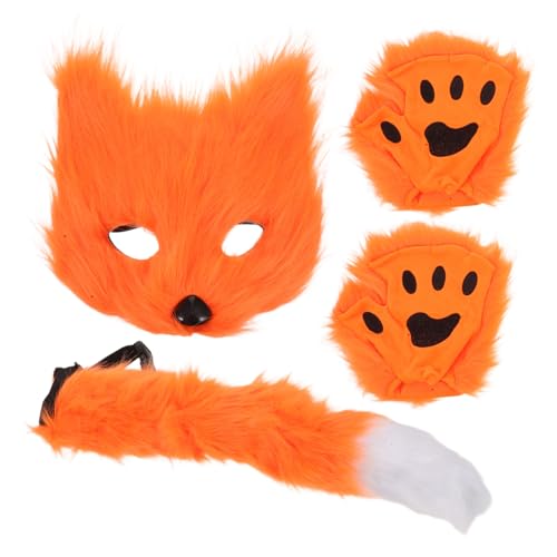 MOBUTOFU Realistische Fuchsmaske Set aus Atmungsaktivem Material mit und Handschuhen für Cosplay und Halloween Party Bequemes Tierkostüm Zubehör für Erwachsene und Karneval MOBUTOFU Realistische Fuchsmaske Set aus Atmungsaktivem Material mit und Handschuhen für Cosplay und Halloween Party Bequemes Tierkostüm Zubehör für Erwachsene und Karneval von MOBUTOFU