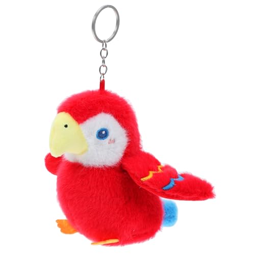 MOBUTOFU Roter Plüsch Papagei Schlüsselanhänger Leichtes Kuscheltier Tragbarer Taschenanhänger Rucksack Dekoration Piratenparty für Vogelliebhaber MOBUTOFU Roter Plüsch Papagei Schlüsselanhänger Leichtes Kuscheltier Tragbarer Taschenanhänger Rucksack Dekoration Piratenparty für Vogelliebhaber von MOBUTOFU