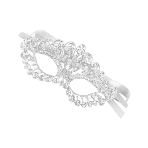 MOBUTOFU Strass Gesicht Maske Für Damen Elegante Handgemachte Masquerade Maske Aus Mit Strasssteinen Perfekt Für Karneval Halloween Und Kostümpartys von MOBUTOFU