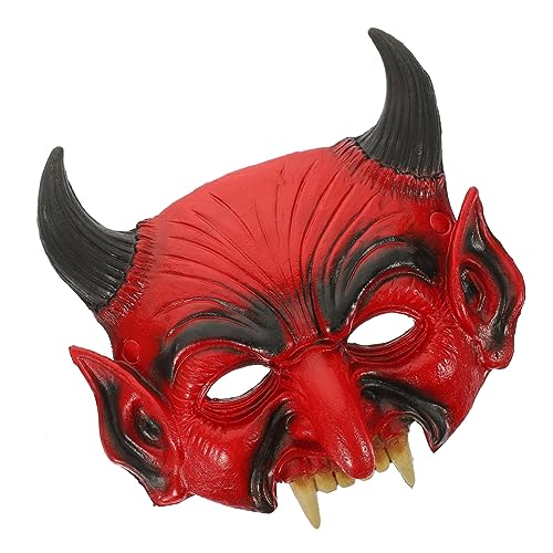 MOBUTOFU Teufelsmaske Cosplay für Halloween Gruselige Dp-maske Maskenballmaske für Männer und Frauen von MOBUTOFU