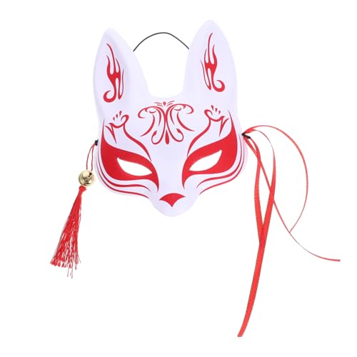 MOBUTOFU -fuchs-maske Tiermaske Im Japanischen Stil Tierische Maske Halbgesichtsmaske Halbe Gesichtsmaske Party-fuchs-maske Maskerade Fuchsmaske Japanische Maske Cosplay-maske Plastik von MOBUTOFU