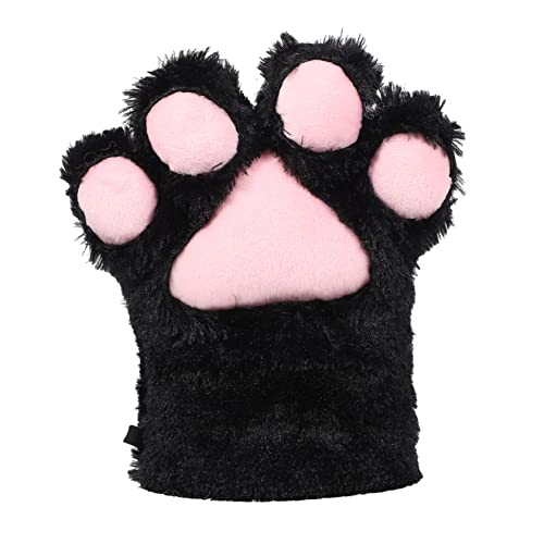 MOBUTOFU üsch Katzenpfoten Handschuh Für Cosplay Krallen Handschuh Weicher Schutz Für Kostüme Und Aufführungen Ideal Für Halloween Und Fasching von MOBUTOFU