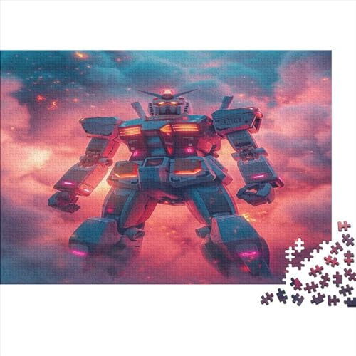 1000 Stück Puzzles Für Erwachsene Teenager Mecha Stress Abbauen Familien-Puzzlespiel Mit Poster in Voller Größe 1000-teiliges Puzzle Lernspiel Geschenk 1000pcs (75x50cm) von MOBYAT