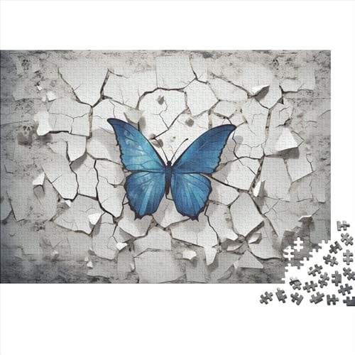 1000 Stück Puzzles Für Erwachsene Teenager Schmetterling mit 3D-Effekt Stress Abbauen Familien-Puzzlespiel Mit Poster in Voller Größe 1000-teiliges Puzzle Lernspiel Geschenk 1000pcs (75x50cm) von MOBYAT