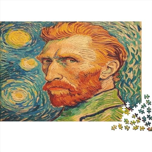 1000 Stück Puzzles Für Erwachsene Teenager Van-Gogh-Stil Stress Abbauen Familien-Puzzlespiel Mit Poster in Voller Größe 1000-teiliges Puzzle Lernspiel Geschenk 1000pcs (75x50cm) von MOBYAT