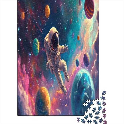 1000 Teile Hölzern Puzzle - Astronauten - 1000 Teile Puzzle Für Erwachsene Ab 14 Jahren 1000pcs (75x50cm) von MOBYAT