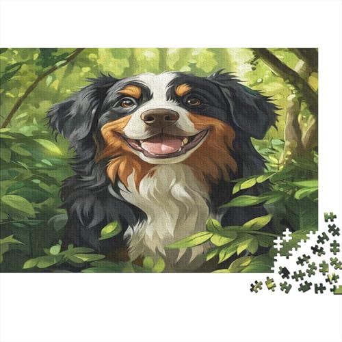 1000 Teile Hölzern Puzzle - Australian Shepherd - 1000 Teile Puzzle Für Erwachsene Ab 14 Jahren 1000pcs (75x50cm) von MOBYAT