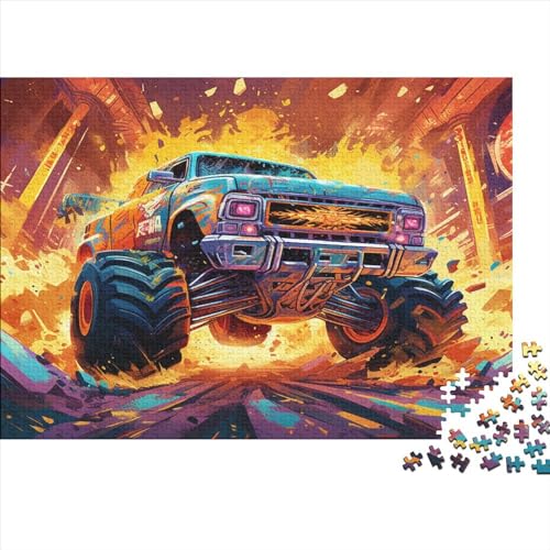 2023 Hölzern Puzzle Monster Truck, Familienurlaub-Puzzle 1000 Teile Puzzles, Car Puzzles,Hausdekoration, Erwachsene von MOBYAT