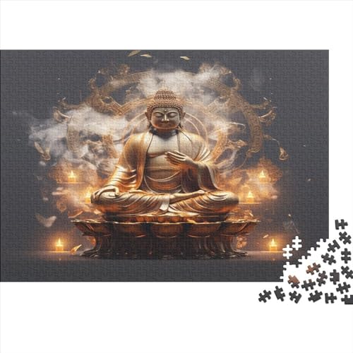 300 Stück Puzzles Für Erwachsene Teenager Buddha Stress Abbauen Familien-Puzzlespiel Mit Poster in Voller Größe 300-teiliges Puzzle Lernspiel Geschenk 300pcs (40x28cm) von MOBYAT