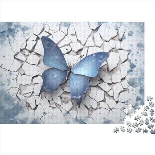 300 Stück Puzzles Für Erwachsene Teenager Schmetterling mit 3D-Effekt Stress Abbauen Familien-Puzzlespiel Mit Poster in Voller Größe 300-teiliges Puzzle Lernspiel Geschenk 300pcs (40x28cm) von MOBYAT