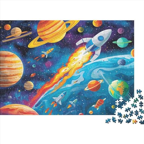 500 Stück Puzzles Für Erwachsene Teenager Universum Stress Abbauen Familien-Puzzlespiel Mit Poster in Voller Größe 500-teiliges Puzzle Lernspiel Geschenk 500pcs (52x38cm) von MOBYAT