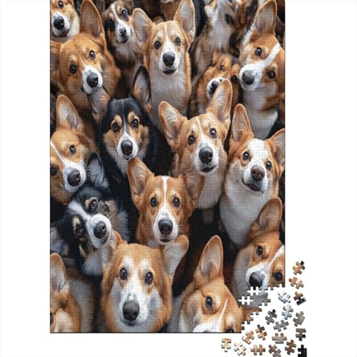 BAdler Hunde 1000 Teile Hölzern Puzzle 1000pcs (75x50cm) von MOBYAT