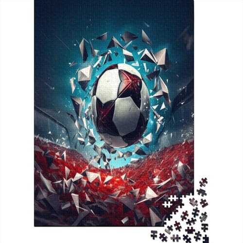 Color Fußball (2) 1000 Teile, Impossible Woody Puzzle,Geschicklichkeitsspiel Für Die Ganze Familie, Erwachsenenpuzzle Ab 14 Jahren Puzzel 1000pcs (75x50cm) von MOBYAT