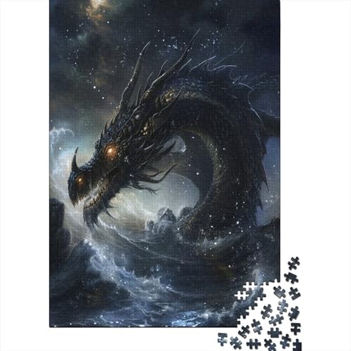 Drache Puzzle 1000 Teile Puzzle Erwachsene Schwieriges Schwer Puzzle Für Erwachsene Und Kinder Ab 14 Jahren Puzzel 1000pcs (75x50cm) von MOBYAT