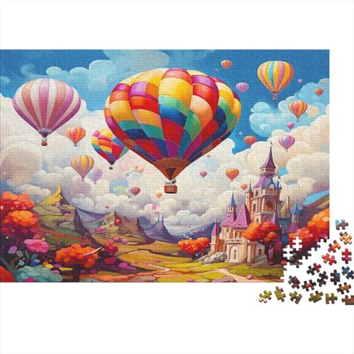 Heißluftballon 1000 Teile Hölzern Puzzle 1000pcs (75x50cm) von MOBYAT