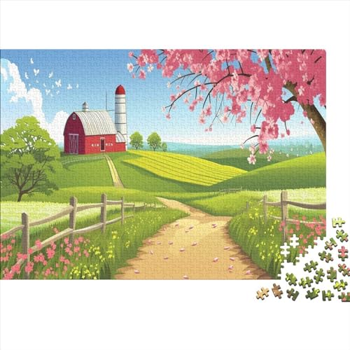 Hölzern Puzzle 1000 Teile Feldlandschaft - Farbenfrohes Puzzle Für Erwachsene in Bewährter Qualität () 1000pcs (75x50cm) von MOBYAT