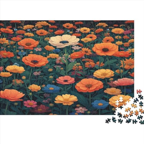 Hölzern Puzzle 300 Teile Blumes - Farbenfrohes Puzzle Für Erwachsene in Bewährter Qualität () 300pcs (40x28cm) von MOBYAT