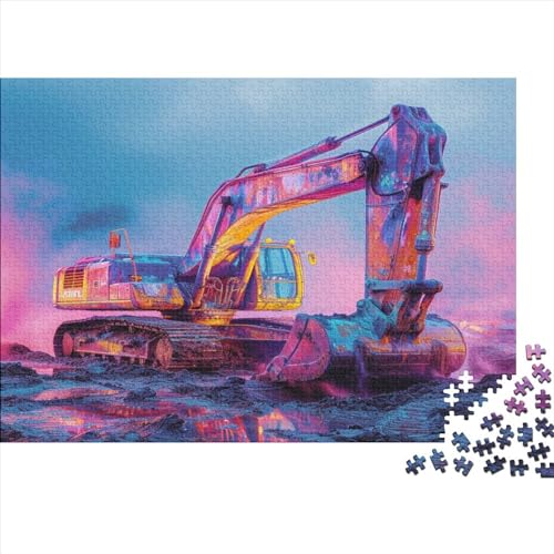 Hölzern Puzzle Bagger 1000 Piece Puzzle for Adults and Children Aged 14 and Over, Puzzle with 1000pcs (75x50cm) von MOBYAT
