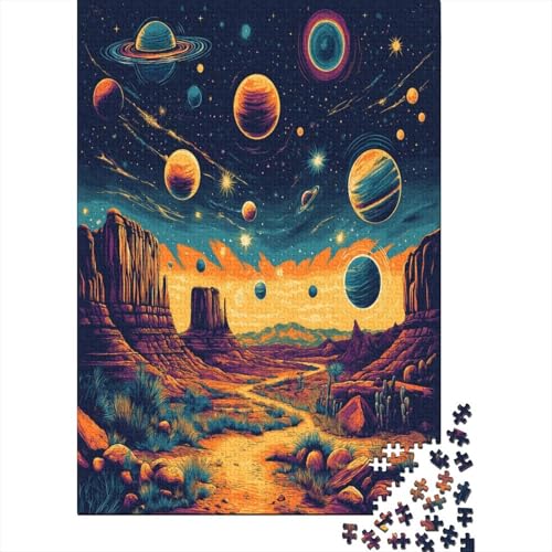 Hölzern Puzzle Cosmic Sternry Sky 1000 Piece Puzzle for Adults, Puzzle with 1000pcs (75x50cm) von MOBYAT