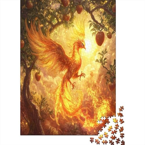 Hölzern Puzzle - Phoenix - 1000 Teile Puzzle Für Erwachsene, Holzpuzzle Mit 1000pcs (75x50cm) von MOBYAT