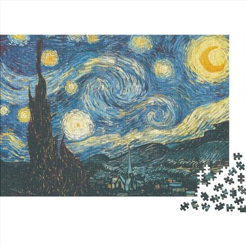 Hölzern Puzzle - Super schwierig, Sternenhimmel - 500 Teile Puzzle Für Erwachsene, Holzpuzzle Mit 500pcs (52x38cm) von MOBYAT