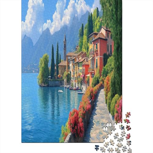 Komosee 1000 Teile, Impossible Woody Puzzle,Geschicklichkeitsspiel Für Die Ganze Familie, Erwachsenenpuzzle Ab 14 Jahren Puzzel 1000pcs (75x50cm) von MOBYAT