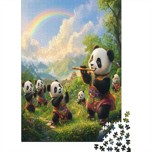 Panda 1000 Stück Puzzles Für Erwachsene Teenager Stress Abbauen Familien-Puzzlespiel Mit Poster in 1000-teiliges Puzzle Lernspiel Spielzeug Geschenk Puzzel 1000pcs (75x50cm) von MOBYAT