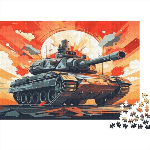 Panzer 1000 Teile Hölzern Puzzle 1000pcs (75x50cm) von MOBYAT