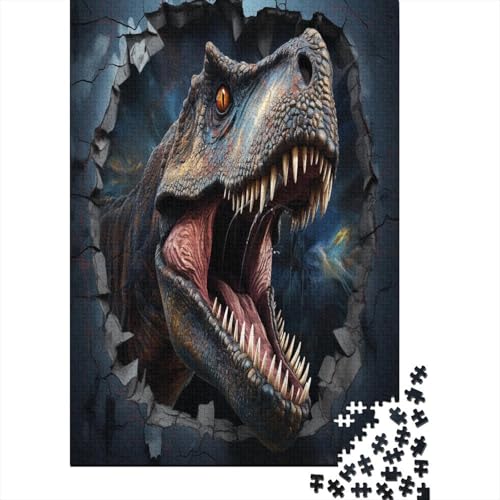 Puzzle 1000 Teile, 3D Dinosaurierier Collection, Geschicklichkeitsspiel Für Die Ganze Familie, Erwachsenenpuzzle Ab 14 Jahren - Holzpuzzle 1000pcs (75x50cm) von MOBYAT