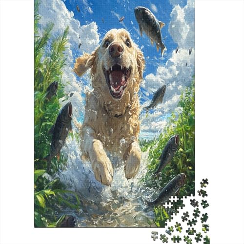 Puzzle 1000 Teile, Der Labrador Retriever Collection, Geschicklichkeitsspiel Für Die Ganze Familie, Erwachsenenpuzzle Ab 14 Jahren - Holzpuzzle 1000pcs (75x50cm) von MOBYAT