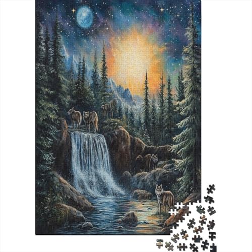 Puzzle 1000 Teile, Wolf Collection, Geschicklichkeitsspiel Für Die Ganze Familie, Erwachsenenpuzzle Ab 14 Jahren - Holzpuzzle 1000pcs (75x50cm) von MOBYAT