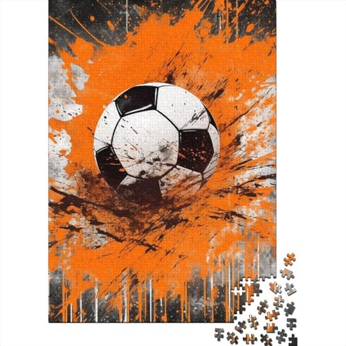 Puzzle 1000 Teile,Puzzle Erwachsene, Impossible Puzzle, Geschicklichkeitsspiel Für Die Ganze Familie,Puzzle Farbenfrohes Legespiel - 3D Fußball Soccer.Home DekoRatteion Puzzle 1000pcs (75x50cm) von MOBYAT