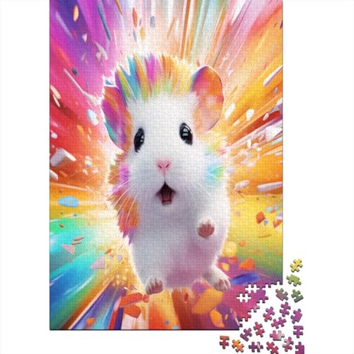 Puzzle 1000 Teile,Puzzle Erwachsene, Impossible Puzzle, Geschicklichkeitsspiel Für Die Ganze Familie,Puzzle Farbenfrohes Legespiel - 3D Tier Avatar.Home DekoRatteion Puzzle 1000pcs (75x50cm) von MOBYAT