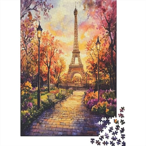 Puzzle 1000 Teile,Puzzle Erwachsene, Impossible Puzzle, Geschicklichkeitsspiel Für Die Ganze Familie,Puzzle Farbenfrohes Legespiel - Eiffelturm.Home DekoRatteion Puzzle 1000pcs (75x50cm) von MOBYAT