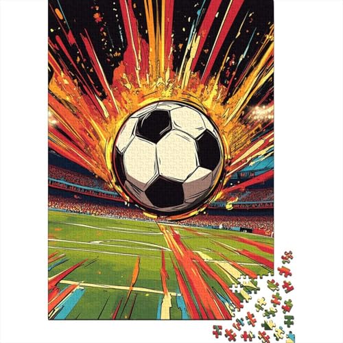 Puzzle 1000 Teile,Puzzle Erwachsene, Impossible Puzzle, Geschicklichkeitsspiel Für Die Ganze Familie,Puzzle Farbenfrohes Legespiel - Fußball.Home DekoRatteion Puzzle 1000pcs (75x50cm) von MOBYAT