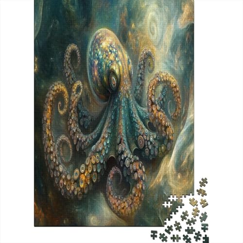 Puzzle 1000 Teile,Puzzle Erwachsene, Impossible Puzzle, Geschicklichkeitsspiel Für Die Ganze Familie,Puzzle Farbenfrohes Legespiel - Octopus.Home DekoRatteion Puzzle 1000pcs (75x50cm) von MOBYAT