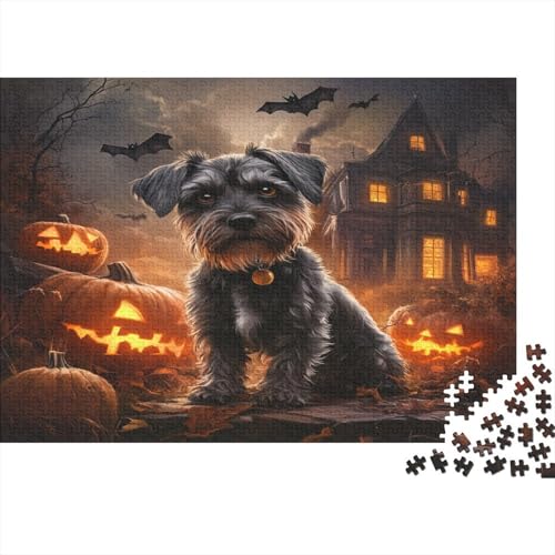 Puzzle 1000 Teile,Puzzle Erwachsene, Impossible Puzzle, Geschicklichkeitsspiel Für Die Ganze Familie,Puzzle Farbenfrohes Legespiel - Schnauzer.Home Dekoration Puzzle 1000pcs (75x50cm) von MOBYAT