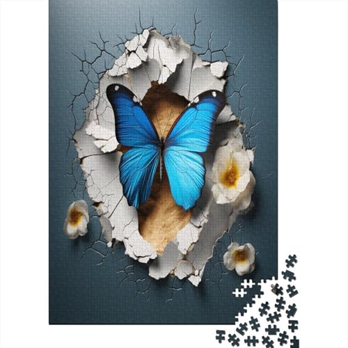 Puzzle 1000 Teile -, 3D Effect Schmetterling - Puzzle Für Erwachsene, Sonderedition [Exklusiv] 1000pcs (75x50cm) von MOBYAT