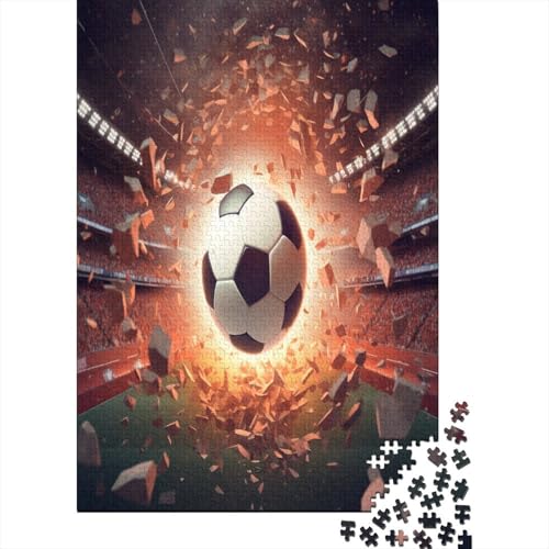 Puzzle 1000 Teile - 3D Fußball Soccer - Puzzle Für Erwachsene, [Exklusiv] 1000pcs (75x50cm) von MOBYAT