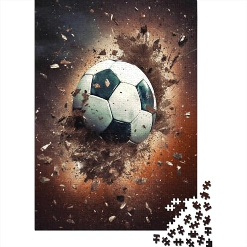 Puzzle 1000 Teile 3D Fußball Soccer Puzzles Für Erwachsene Klassische Puzzles 1000 Teile Erwachsene Puzzles Schwer Erwachsene 1000 Teile 1000pcs (75x50cm) von MOBYAT