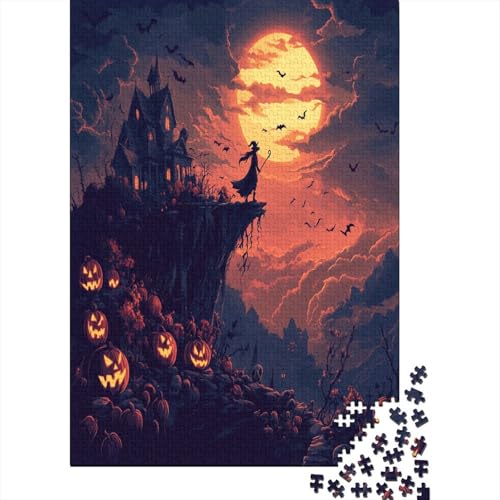 Puzzle 1000 Teile - Hexe - Puzzle Für Erwachsene, [Exklusiv] 1000pcs (75x50cm) - Holzpuzzle von MOBYAT