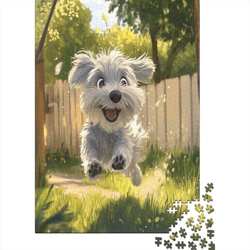 West Highland Weißer Terrier 1000 Stück Puzzles Für Erwachsene Teenager Stress Abbauen Familien-Puzzlespiel Mit Poster in 1000-teiliges Puzzle Lernspiel Spielzeug Geschenk Puzzel 1000pcs (75x50cm) von MOBYAT