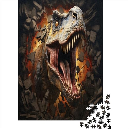 Woody Puzzle 1000 Teile – Puzzle Für Erwachsene – 3D Dinosaurierier 1000pcs (75x50cm) von MOBYAT